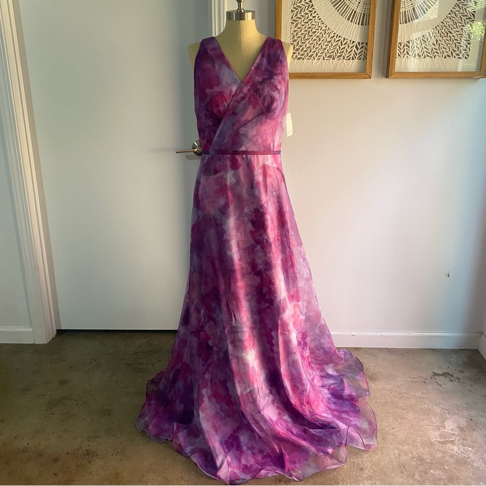 Rene by Rene Ruiz V-Neck Organza